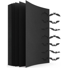 Black Cardstock Paper 8.5 x 11, 108 Sheets 180g Black Printer Card Stock, Heavy Construction Paper for Card Making Printing Craft Drawing Scrapbooking Cutting