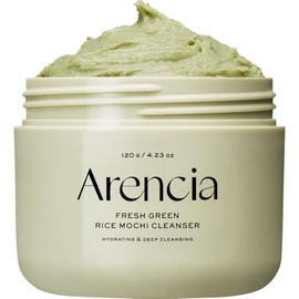Arencia Limpiador Facial de Arroz Coreano Mochi - Jabón para la Cara, Exfoliante Suave Todo en Uno para Limpieza Profunda, Hidratación, Minimización de Poros, Pieles con Tendencia al Acné, Eliminación
