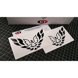 Aftermarket Firebird Pillar Decal Trans Am Window Sticker Select Color (Gloss Black)