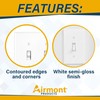 5-Gang Toggle Switch Cover, Light Switch or Receptacle Outlet Wall