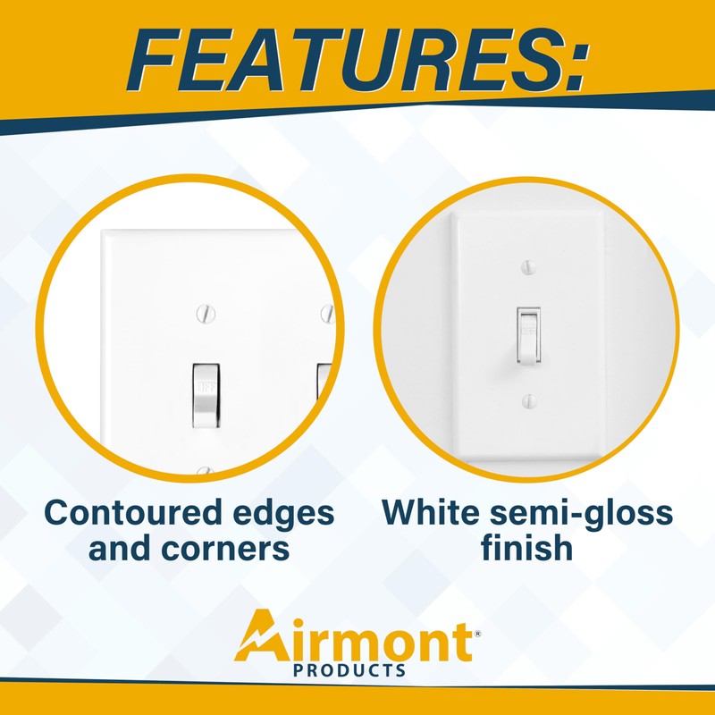 5-Gang Toggle Switch Cover, Light Switch or Receptacle Outlet Wall