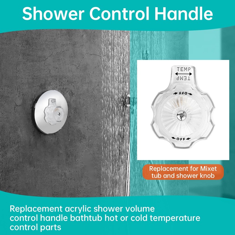 Apopip MXT11 Volume and Temperature Control Faucet Replacement Handles for