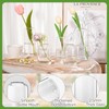 Bud Vases Set of 12 Clear Small Flower Vase in