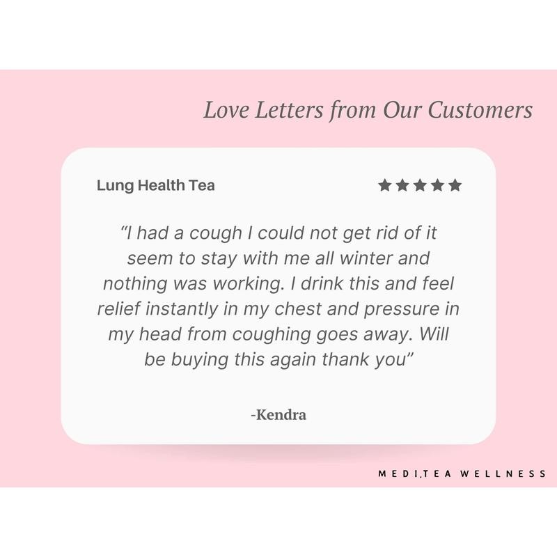 Lung Health Tea for Respiratory Wellness - Size: Glass Jar