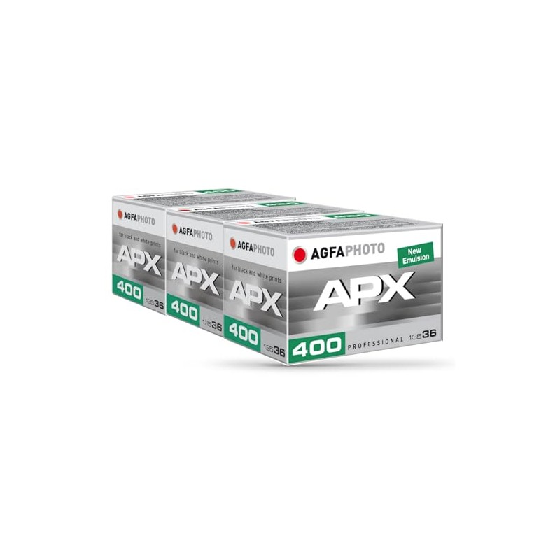 AgfaPhoto APX 400-36 Triple Pack Black/White Picture Film