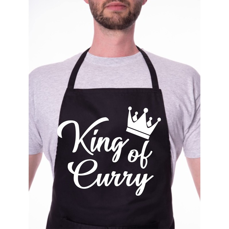 Print4U King Of Curry Men's Funny Slogan Novelty Cooking BBQ