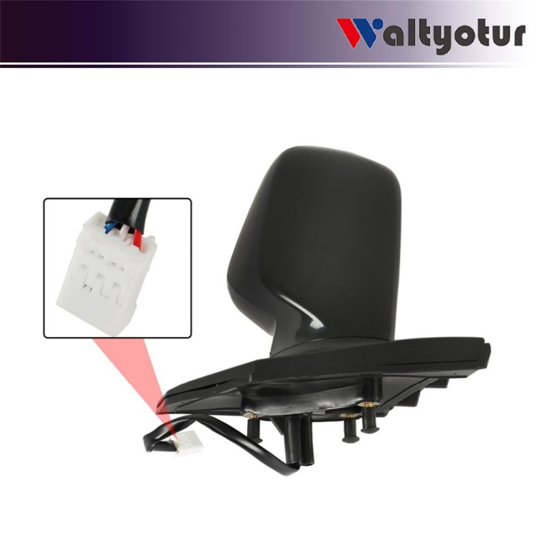 waltyotur Left Rearview Mirror Power Paintable Replacement for TO1320178 Replacement