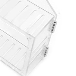 Saihisday 2 Pcs Thermostat Lock Box with Keys, Wall Mounted Acrylic Thermostat Guard Box Large Thermostat Cover with Lock Fit for All Type Wall Thermostats 6.3" x 4.5" x 2.3" or Smaller