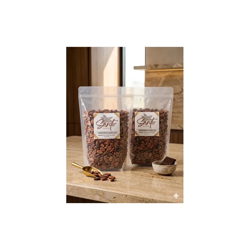Cacao Lavado En Grano | Santo Cacao | 2kg Pack