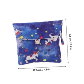 KOMBIUDA Adorable Sanitary Pad Storage Bag 2pcs Compact Period Organizer Portable Toiletries Bag for Women Perfect for School Travel Daily Essentials