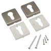 Gedotec Cylinder rosette stainless steel matt door rosette square –