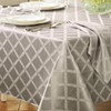Lenox Laurel Leaf Tablecloth, Platinum, 70"W x 144"L