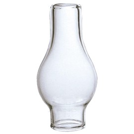 Clear Glass Lamp Chimney, Replacement Hurricane Globe Measures 3/4 Inch Diameter Base x 2 1/2 Inches High for Oil or Kerosene Lanterns