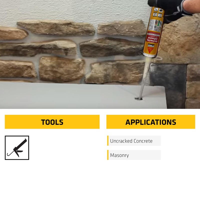 Sika AnchorFix®-1 High Strength Anchoring Adhesive, 10.1 fl oz, Gray