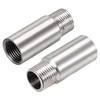 2 Pcs Bathroom Faucet Pipe Fitting Extension Adapter,25mm Female Thread