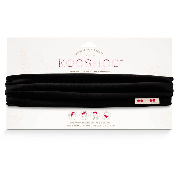 Kooshoo - Enso Twist Headband - Raven Black