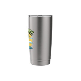 Lettuce Surf Funny Pun Surfing Salad Stainless Steel Insulated Tumbler