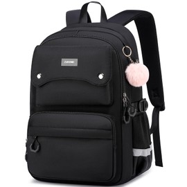 ZUBOND Girls Backpack for School - Lightweight Travel Laptop Backpack Fits 17.3 Inch Notebook, Water Bottle Pocket - Ideal for Teens, College Students, Adults