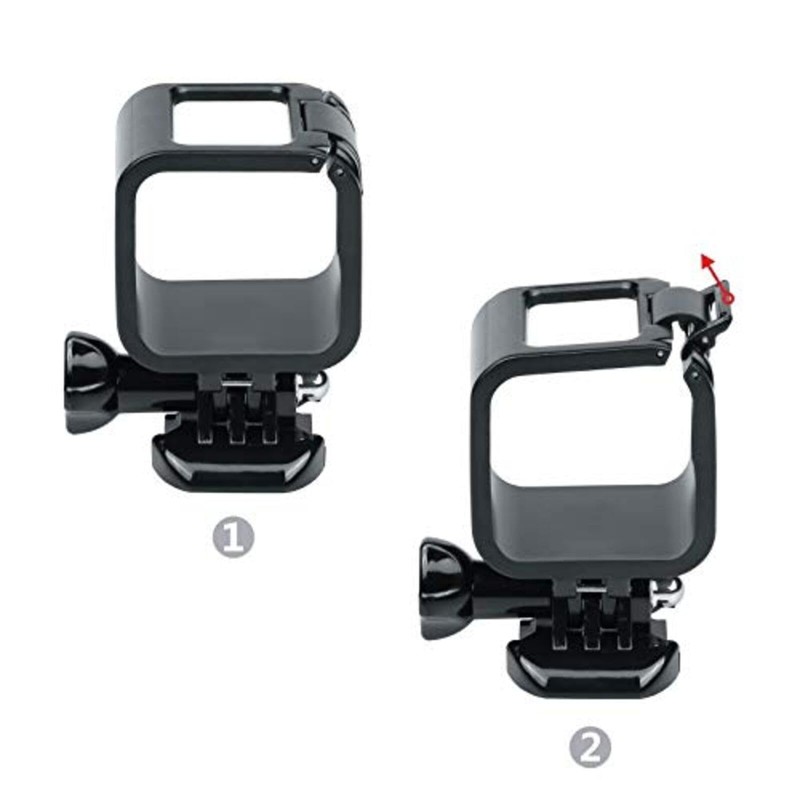 Generic Protective Frame for GoPro Hero 4 Session, Black, Camera