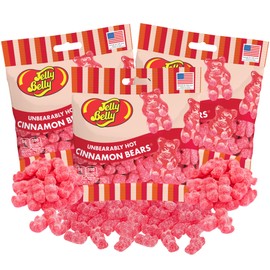 Unbearably Hot Gummy Bears, Spicy Gourmet Chewy Candies, Bulk Shareable Candy for Goodie Bags and Party Favors, Pack of 3, 3 Ounces