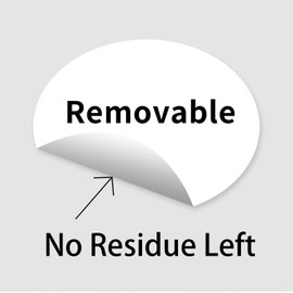 YEGAWEN 3 Inch Colored Dot Stickers Labels, Round Color Coding Labels, Garage Sale Stickers Price Tags Label Yard Sale Circle Dot Stickers- 100 Pack/White