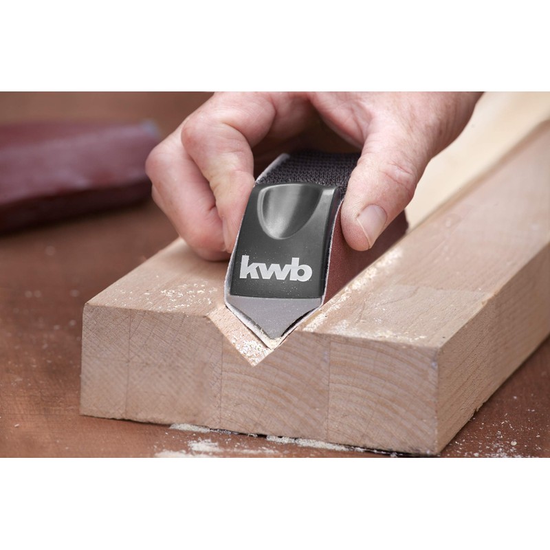 kwb Hand Sanding Block for 125 mm, Including Various Profile