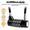 4 Digit Combination Padlock,Long Steel Cable Lock for Outdoor Padlocks