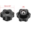 TA-VIGOR Threaded Clamping Knobs M8, Star Head Female Knob Screws