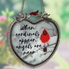 BANBERRY DESIGNS Memorial Cardinal Suncatcher - When Cardinals Appear Angels
