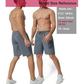 MO GOOD - Pantalones cortos casuales para hombre, para entrenamiento, cómodos, transpirables, grandes y altos, D-gris, 42-44