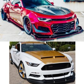 DEERMOTO 2PCS Front Bumper Lip Splitter Strut Rod 8''-11'' Adjustable Splitter Diffuser Strut Rods Tie Bars Compatible with Most Car Vehicles Camaro Nissan Maxima Toyota(Black)