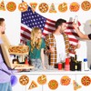 Affrolling 80 Pcs Pizza Party Decorations Cutouts with Glue Point