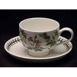 Portmeirion Botanic Garden Breakfast Cup & Saucer Traditional Herb Robert