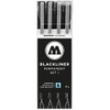 Molotow Blackliner Black Marker Brush - MO200486 Set 1 4er