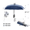 MRTLLOA 54/62 Inch Large Folding Golf Umbrella, Oversize Double Canopy