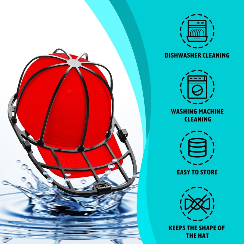 Eiito Hat Washer for Washing Machine, 1 Pack Hat Cleaner