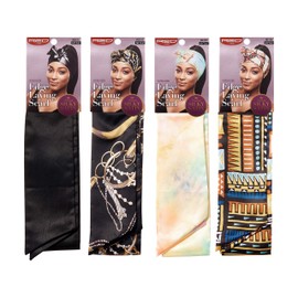 Red by Kiss Edge Laying Scarf Wrap for Hair Edge Silky Satin Scarf 4 PACK