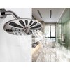 BRIGHT SHOWERS Rain Shower Head for Bathroom High Pressure Rainfall