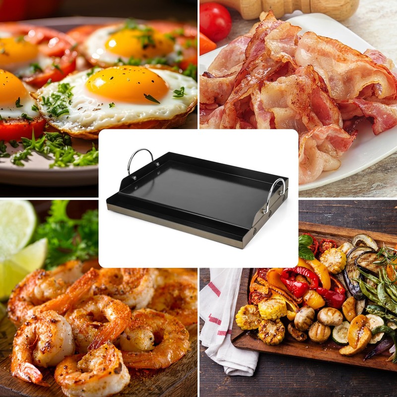 Onlyfire Universal BBQ Griddle with Handles for Most Grills, Ceramic
