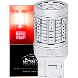 2 x Bubu-Material T20 Double LED Red Super Bright 6x Brake Lamp Stop Lamp 12V Non-Polarity Constant Current Circuit