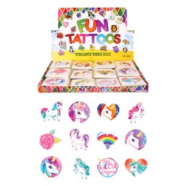 Henbrandt Entfernbar Tattoo's - Einhorn - 12 X 3 Packs=36 Tattoos Geliefert