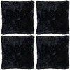Adore 4 x Super Soft Faux Fur Cushion Cover Covers