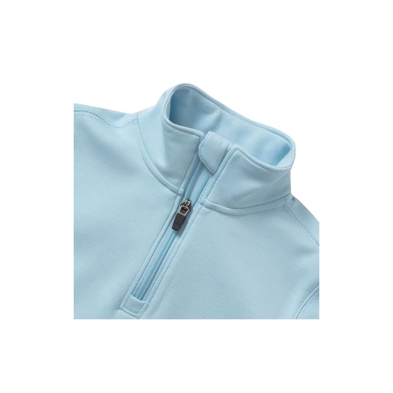 Lands' End Boys Half Zip Pullover Large Dream Blue