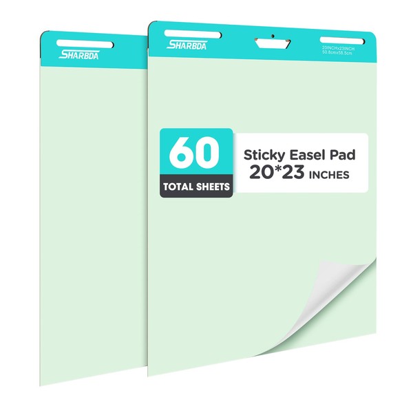 SHARBDA Super Sticky Easel Pad, 20 in x 23 in