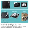 Kinsinder Pack of 6 Retro Vinyl Record Coasters, Non-Slip Rubber