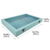 BesyPro Clear Lid Necklace Storage Box - Women Anti-Tangle 15