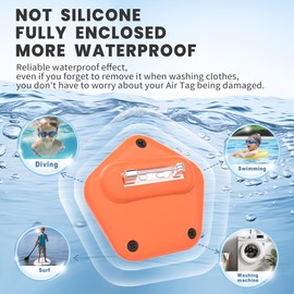 Air tag Holder for Kids Hidden GPS Tracker Case (Not Silicone) | New Material (Fully Waterproof) (Fully Closed) | Air Tag Hidden Kids Holder with Invisible Pin (Blue 1)