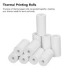 Chazcool Mini Papel de Impresora Térmica, 57x25mm Mini Papel Térmico,