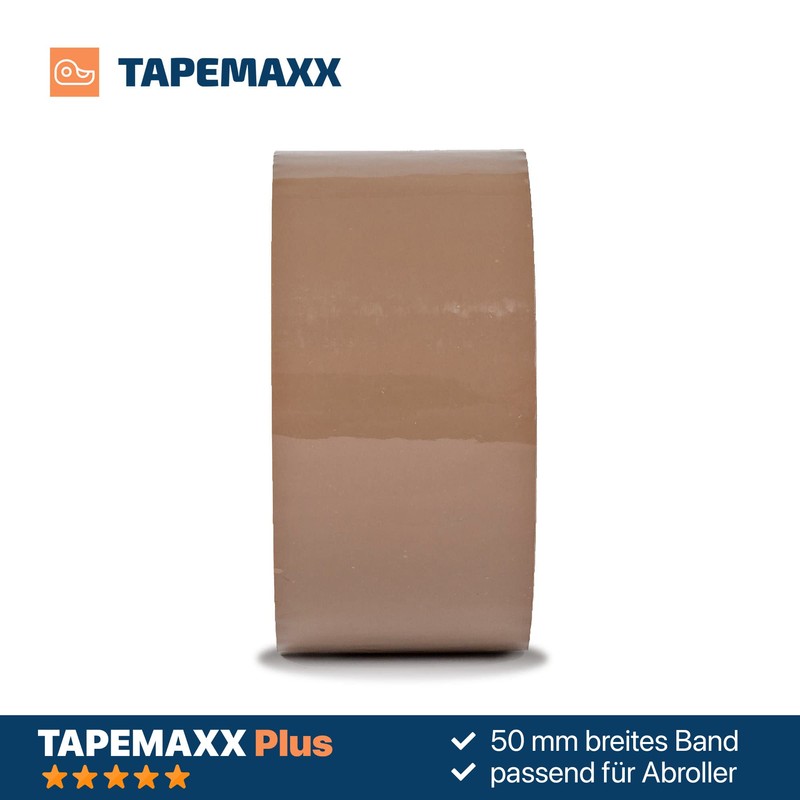FYBR Tapemaxx Plus 6 Rolls Strong Parcel Tape Quiet Packing