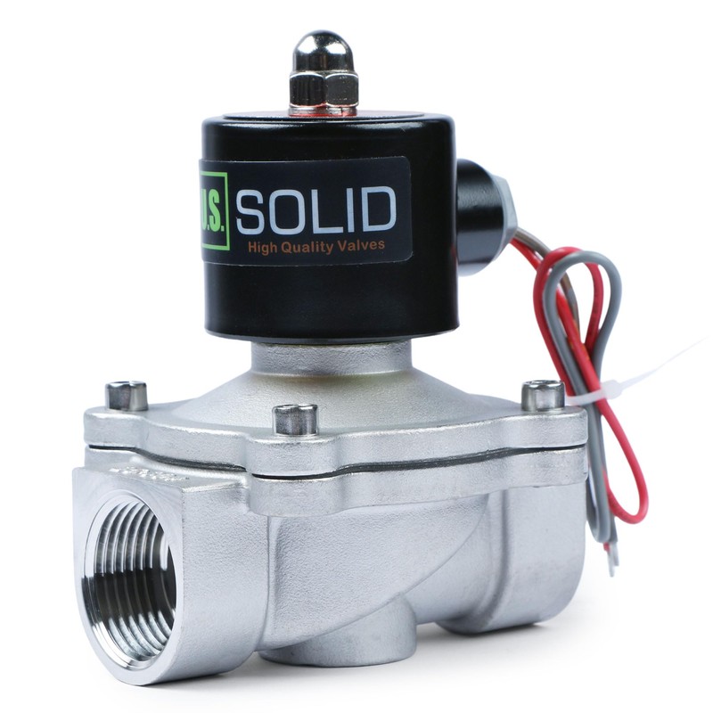 U.S. Solid 1" 24V AC Stainless Steel Electric Solenoid Valve